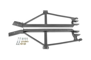 Pontiac Firebird Subframe Connectors - BMR Suspension - Weld-On 4-Point - Black Hammertone - `93-`02